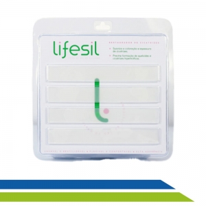 Fita de Silicone para Cicatriz e Prevenção de Queloides Formato Tira 15x2cm - Lifesil Fita de Silicone para Cicatriz e Prevenção de Queloides Formato Tira 15x2cm - Lifesil