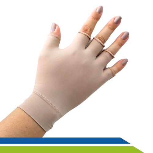 Luva Curta para Proteção Solar Fpu50+ Adulto Idoso Par - New Form