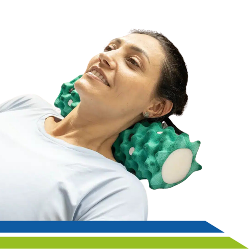 Rolo Massageador Magnético Posicionador com Capa Dor Tensão Muscular Massagem Longevitech