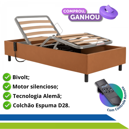 Cama Hospitalar Motorizada Articulada Zeus Pilati até 150kg Com Controle Remoto Idoso Acamado Cadeirante