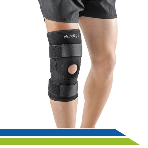 Joelheira Articulada Ortopédica com Cintas Cruzadas em Neoprene Hidrolight