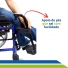 Cadeira de Rodas em Alumínio Leve Resistente Dobrável Desmontável Idoso 120Kg Slim - Ortomobil
