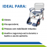 Cadeira de Banho Ergonômica Premium 3 em 1 Leve Assento Adaptável Pés Articuláveis até 150kg