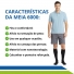 Meia Venosan 6000 de Média Compressão 20-30mmHg 3/4 Preto – Pé Fechado - Cód. BR6203