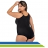 Cinta Body Plus Size com Alças, Colchetes Frontais e Reforço Abdômen New Form 60602