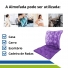 Almofada Assento Caixa de Ovo Quadrada Água com Encosto Inflável Anti Escaras Cod 102-0048