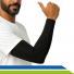 Manguito Infravermelho Longo Alívio de Dores Proteção UV Performance Treino Dirigir
