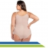 Cinta Body Plus Size com Alças, Colchetes Frontais e Reforço Abdômen New Form 60602