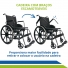 Cadeira de Rodas Dobrável Ortomobil MA3F até 150kg – Conforto, Segurança e Mobilidade para o Dia a Dia