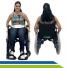 Cadeira de Rodas em Alumínio Dobrável Antifuro ou Inflável Adulto Idoso até 120kg - Ortomobil - Cód. MA3E