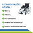 Cadeira de Rodas Alumínio Premium Resistente até 150 kg Idoso Reabilitação Pós-Operatório Fratura
