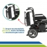 Cadeira de Rodas Motorizada Elétrica Dobrável Desmontável até 120kg D800